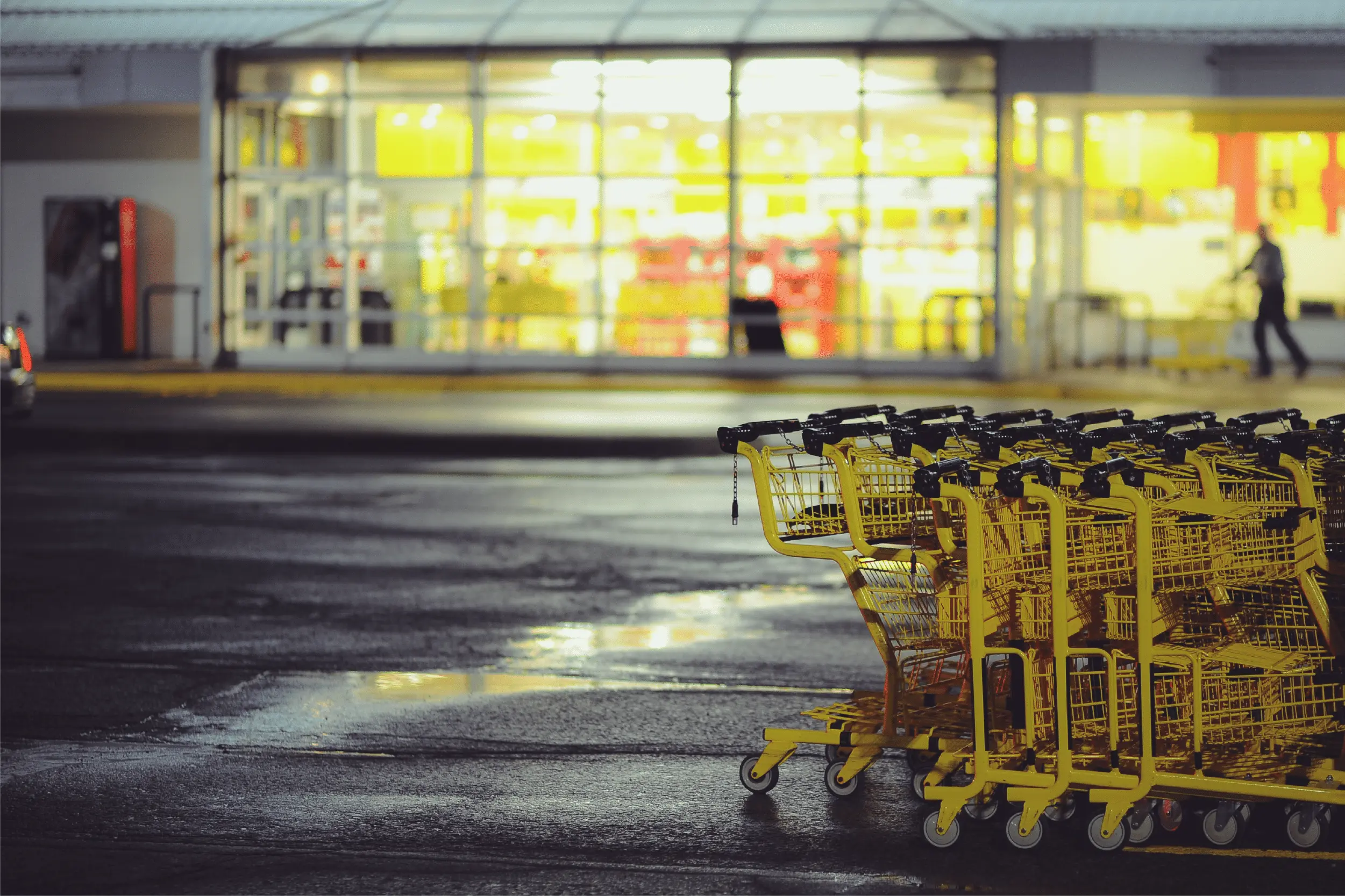 Shopping carts outside of store