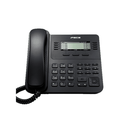 Front of Black Desk Phone Receiver